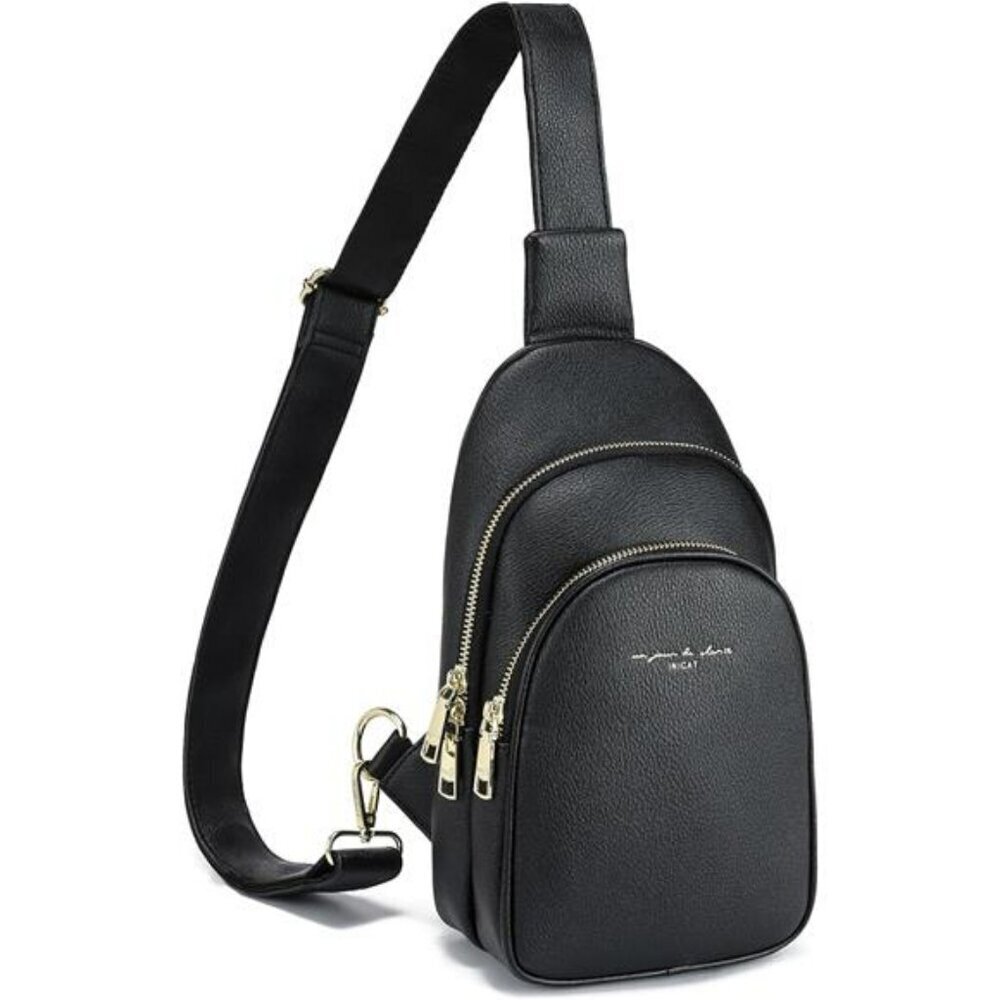 Crossbody Sling Bags Fanny Packs Leather Purses Chest Bag for Women